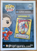 Superman #1 from DC Super Heroes - Pop! Vinyl Figures manufactured by Funko [Back]