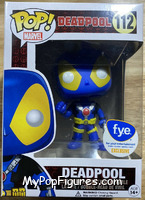 Deadpool (Centers Up) (Blue / Yellow) from Deadpool - Pop! Vinyl Figures manufactured by Funko [Front]