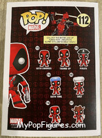 Deadpool (Centers Up) (White) from Deadpool - Pop! Vinyl Figures manufactured by Funko [Back]