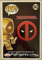 Deadpool (10" Scale) (Gold) from Deadpool - Pop! Vinyl Figures manufactured by Funko [Back]