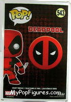 Deadpool (10" Scale) (Red) from Deadpool - Pop! Vinyl Figures manufactured by Funko [Back]