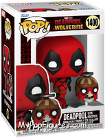 Deadpool (with Headpool) from Deadpool & Wolverine - Pop! Vinyl Figures manufactured by Funko [Front]