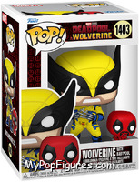 Wolverine (with Babypool) from Deadpool & Wolverine - Pop! Vinyl Figures manufactured by Funko [Front]