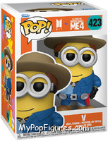 V (Minion) from Despicable Me 4 - Pop! Vinyl Figures manufactured by Funko [Front]