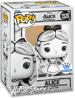 Alice (Curtsying) (Sketched) from Disney - Pop! Vinyl Figures manufactured by Funko [Front]