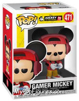 Gamer Mickey (Red Headset) from Disney - Mickey True Original Pop! manufactured by Funko [Front]