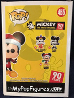 Holiday Mickey from Disney - Mickey True Original Pop! manufactured by Funko [Back]