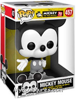 Mickey Mouse (Black & White) (10" Scale) from Disney - Mickey True Original Pop! manufactured by Funko [Front]