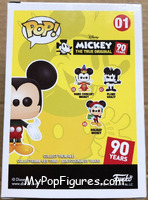 Mickey Mouse (Blue / Pink) from Disney - Mickey True Original Pop! manufactured by Funko [Back]