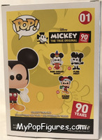 Mickey Mouse (Green / Yellow) from Disney - Mickey True Original Pop! manufactured by Funko [Back]