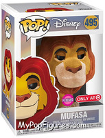 Mufasa (Flocked) from Disney - Disney Universe Pop! manufactured by Funko [Front]