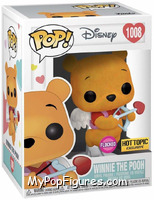 Valentines Pooh (Flocked) from Disney - Disney Universe Pop! manufactured by Funko [Front]