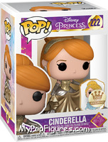 Cinderella (Gold with Pin) from Disney Princess - Pop! Vinyl Figures manufactured by Funko [Front]