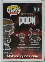 Doom Marine (Blue) from Doom - Pop! Vinyl Figures manufactured by Funko [Back]