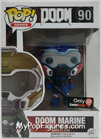 Doom Marine (Blue) from Doom - Pop! Vinyl Figures manufactured by Funko [Front]