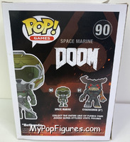 Doom Marine (Green) from Doom - Pop! Vinyl Figures manufactured by Funko [Back]