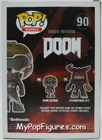 Doom Marine (Red) from Doom - Pop! Vinyl Figures manufactured by Funko [Back]