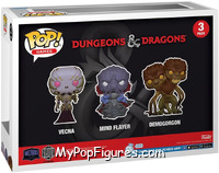 Vecna / Mind Flayer / Demogorgon from Dungeons & Dragons - Pop! Sets manufactured by Funko [Back]