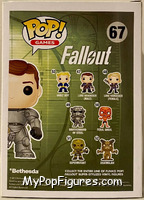 Power Armor (Unmasked) (Male) from Fallout - Pop! Vinyl Figures manufactured by Funko [Back]