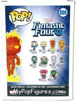 Human Torch from Fantastic Four - Pop! Vinyl Figures manufactured by Funko [Back]