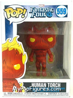 Human Torch from Fantastic Four - Pop! Vinyl Figures manufactured by Funko [Front]