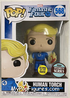 Human Torch (Glows in the Dark) (Specialty Series) from Fantastic Four - Pop! Vinyl Figures manufactured by Funko [Front]