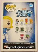 Invisible Girl (Translucent) from Fantastic Four - Pop! Vinyl Figures manufactured by Funko [Back]