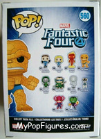 Thing from Fantastic Four - Pop! Vinyl Figures manufactured by Funko [Back]