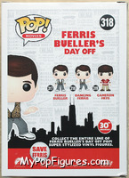 Dancing Ferris from Ferris Bueller's Day Off - Pop! Vinyl Figures manufactured by Funko [Back]