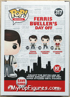 Ferris Bueller from Ferris Bueller's Day Off - Pop! Vinyl Figures manufactured by Funko [Back]