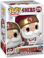 49ers Santa (Throwing) from Football - Holiday Pop! manufactured by Funko [Front]