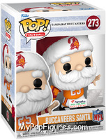 Buccaneers Santa (Throwing) from Football - Holiday Pop! manufactured by Funko [Front]