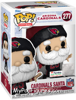 Cardinals Santa (Throwing) from Football - Holiday Pop! manufactured by Funko [Front]