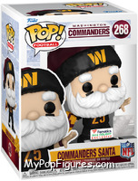 Commanders Santa (Throwing) from Football - Holiday Pop! manufactured by Funko [Front]