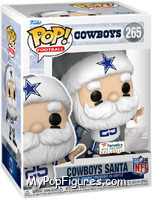 Cowboys Santa (Throwing) from Football - Holiday Pop! manufactured by Funko [Front]