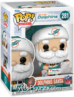 Dolphins Santa from Football - Holiday Pop! manufactured by Funko [Front]