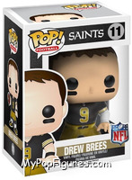 Drew Brees (Throwback Jersey) from Football - Pop! Vinyl Figures manufactured by Funko [Front]