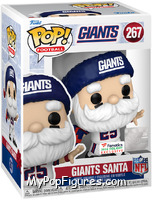 Giants Santa (Throwing) from Football - Holiday Pop! manufactured by Funko [Front]