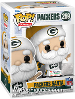 Packers Santa (Throwing) from Football - Holiday Pop! manufactured by Funko [Front]