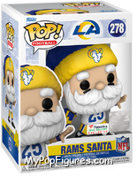 Rams Santa (Throwing) from Football - Holiday Pop! manufactured by Funko [Front]