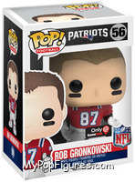 Rob Gronkowski (Throwback Jersey) from Football - Pop! Vinyl Figures manufactured by Funko [Front]