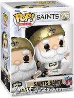 Saints Santa (Throwing) from Football - Holiday Pop! manufactured by Funko [Front]