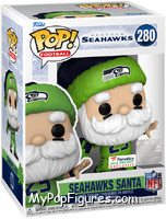 Seahawks Santa (Throwing) from Football - Holiday Pop! manufactured by Funko [Front]