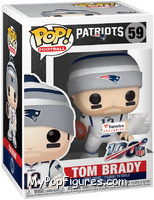 Tom Brady (White Uniform) (Patriots) from Football - Pop! Vinyl Figures manufactured by Funko [Front]