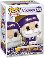 Vikings Santa (Throwing) from Football - Holiday Pop! manufactured by Funko [Front]