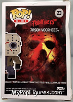 Jason Voorhees (White Mask) (8-Bit) from Friday the 13th - Pop! Vinyl Figures manufactured by Funko [Back]