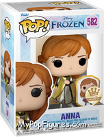 Anna (Gold with Pin) from Frozen - Pop! Vinyl Figures manufactured by Funko [Front]