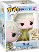 Elsa (Gold with Pin) from Frozen - Pop! Vinyl Figures manufactured by Funko [Front]