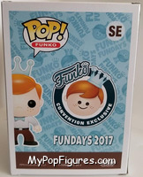 Freddy Funko (Blue Ranger) from Funko - Pop! Vinyl Figures manufactured by Funko [Back]