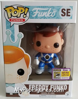 Freddy Funko (Blue Ranger) from Funko - Pop! Vinyl Figures manufactured by Funko [Front]